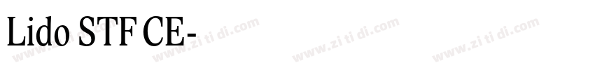 Lido STF CE字体转换